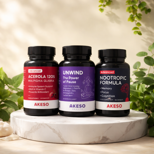 Akeso Health Ultimate Wellness Trio: Immunity, Focus & Relaxation Bundle