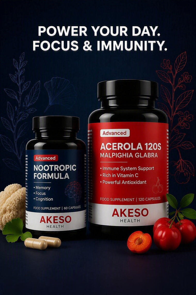 Nootropic Focus & Vitamin C Immune Support Bundle | AKESO