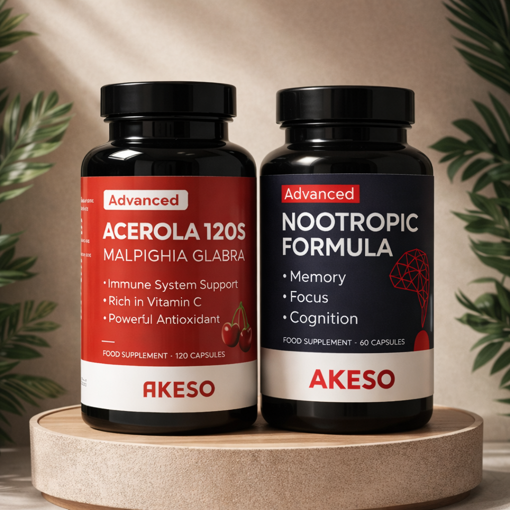Nootropic Focus & Vitamin C Immune Support Bundle | AKESO