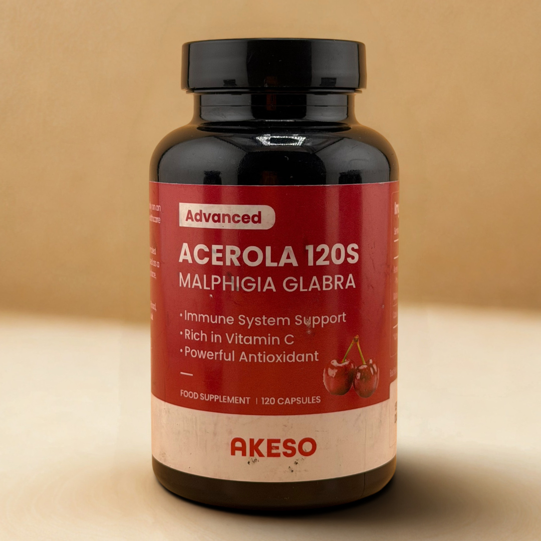 Advanced Acerola 120 Capsules – Natural Vitamin C Immune Support Supplement | AKESO