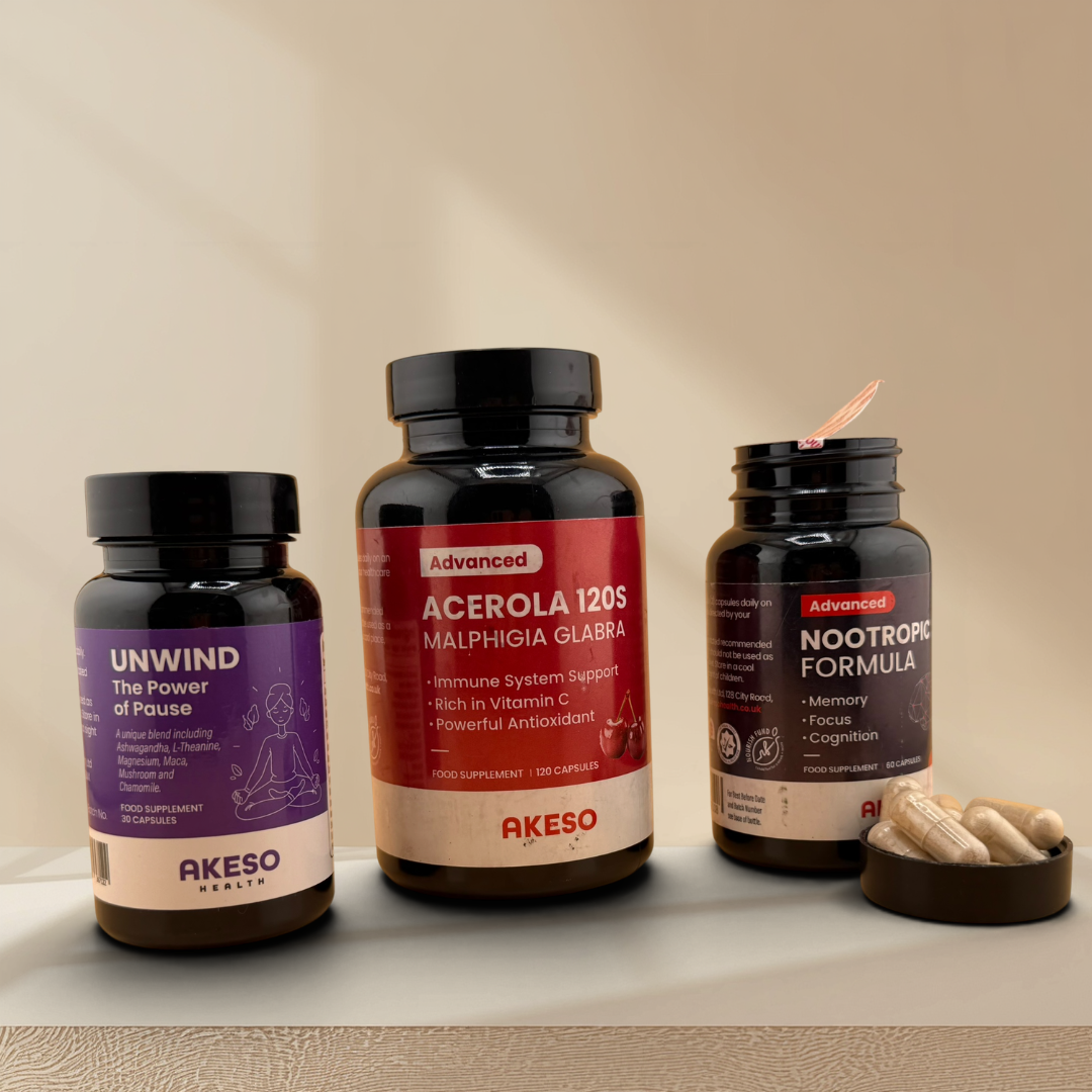 Akeso Health Ultimate Wellness Trio: Immunity, Focus & Relaxation Bundle