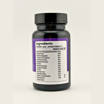 UNWIND Stress Support Supplement 30 Capsules – Ashwagandha, L-Theanine & Magnesium Relaxation Formula | AKESO Health