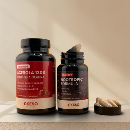 Nootropic Focus & Vitamin C Immune Support Bundle | AKESO