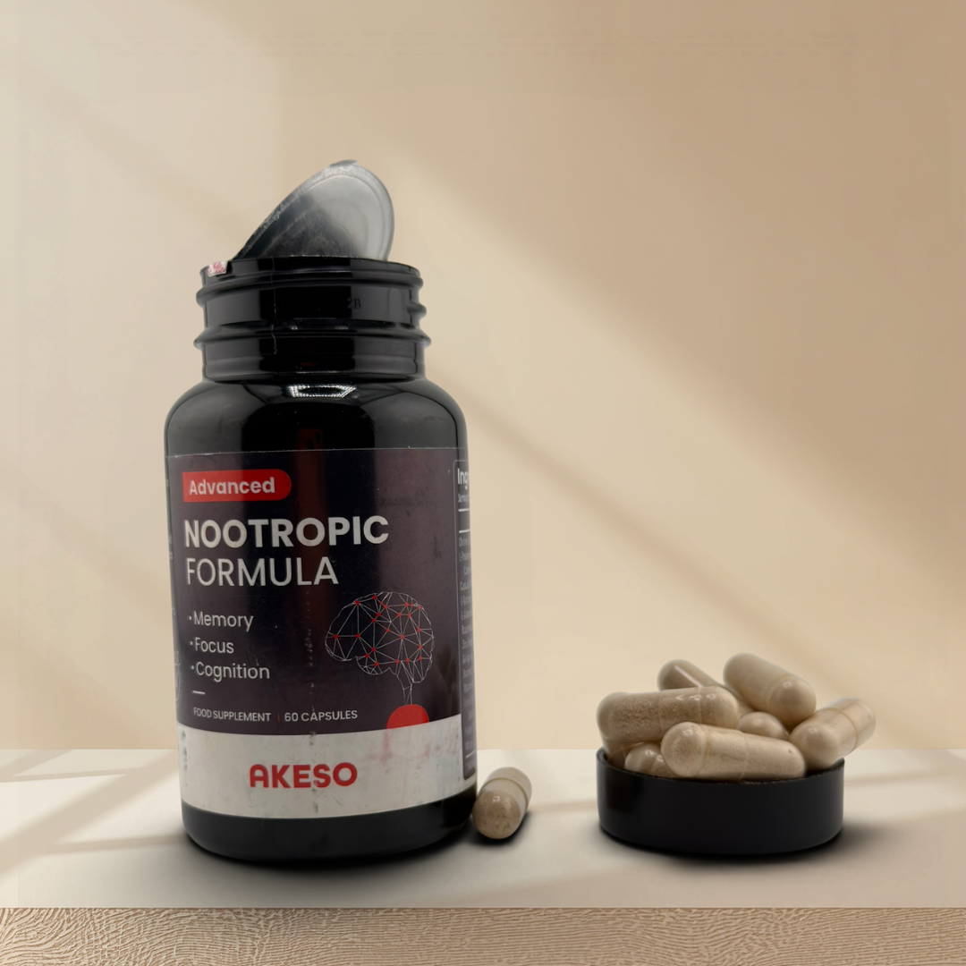 Advanced Nootropic Formula 60 Capsules – Memory Focus & Cognitive Support Supplement | AKESO