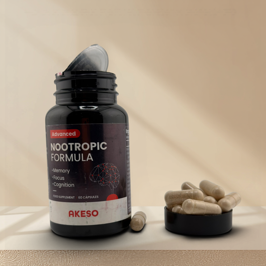Advanced Nootropic Formula 60 Capsules – Memory Focus & Cognitive Support Supplement | AKESO