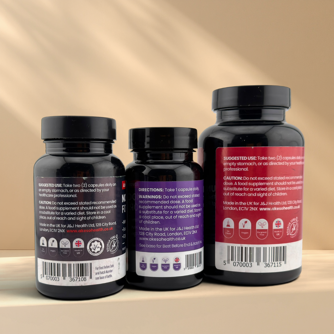 Akeso Health Ultimate Wellness Trio: Immunity, Focus & Relaxation Bundle