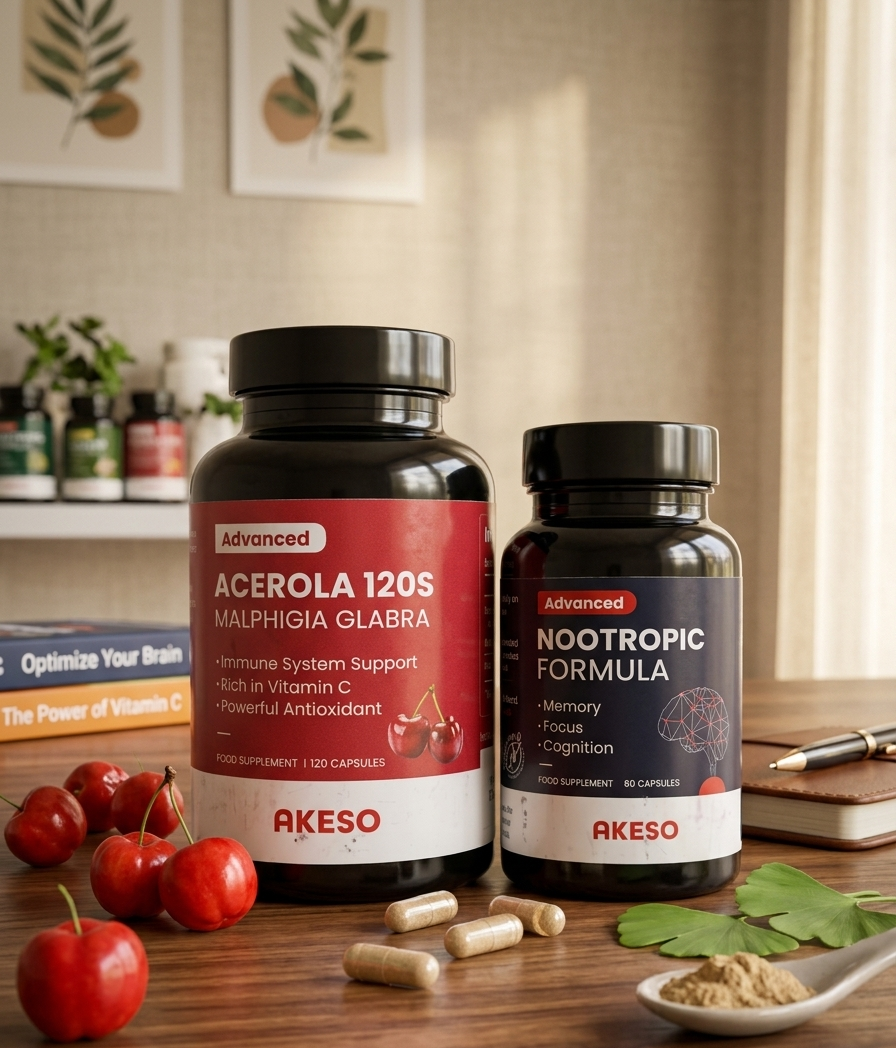 Nootropic Focus & Vitamin C Immune Support Bundle | AKESO