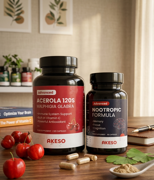 Nootropic Focus & Vitamin C Immune Support Bundle | AKESO