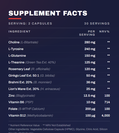 Advanced Nootropic Formula 60 Capsules – Memory Focus & Cognitive Support Supplement | AKESO
