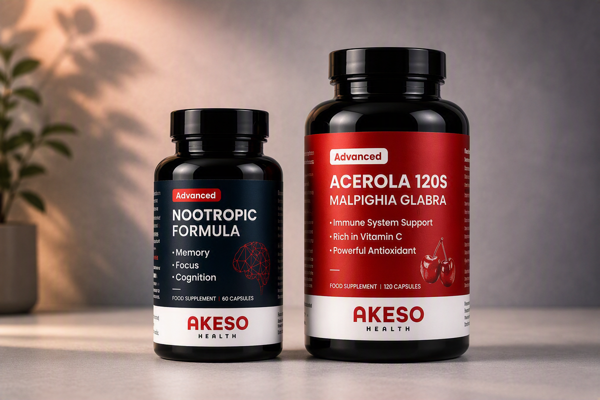 Nootropic Focus & Vitamin C Immune Support Bundle | AKESO