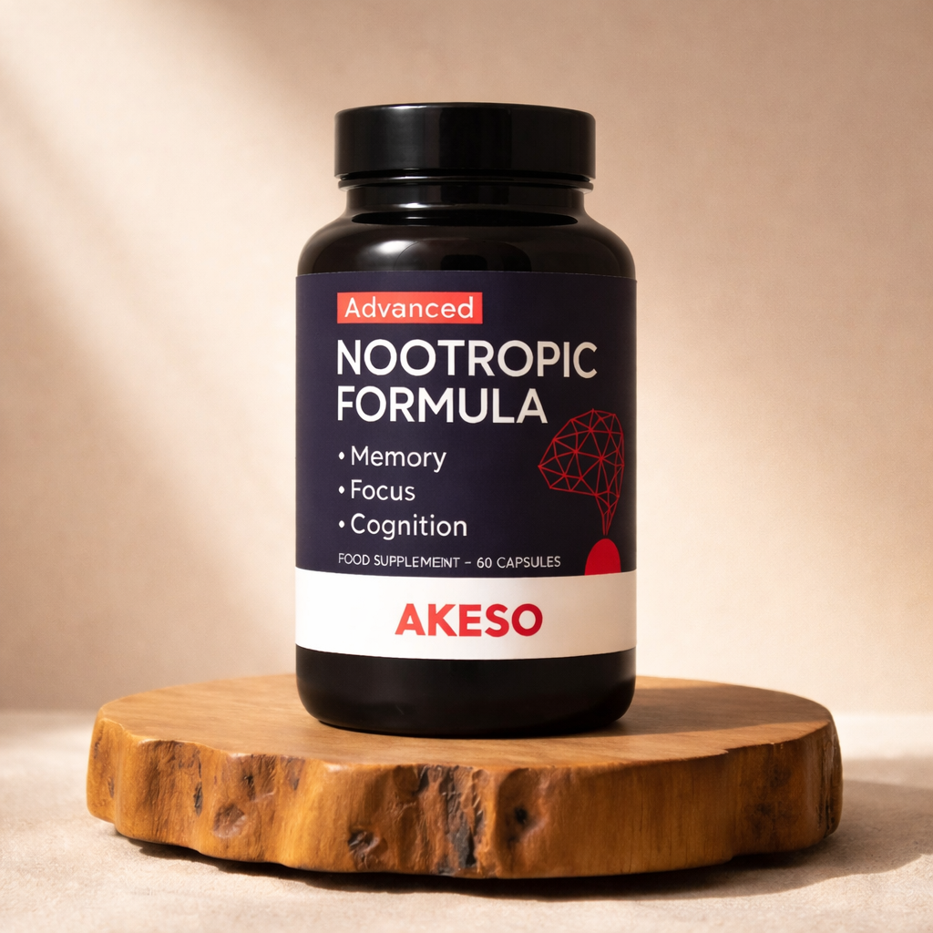Advanced Nootropic Formula 60 Capsules – Memory Focus & Cognitive Support Supplement | AKESO