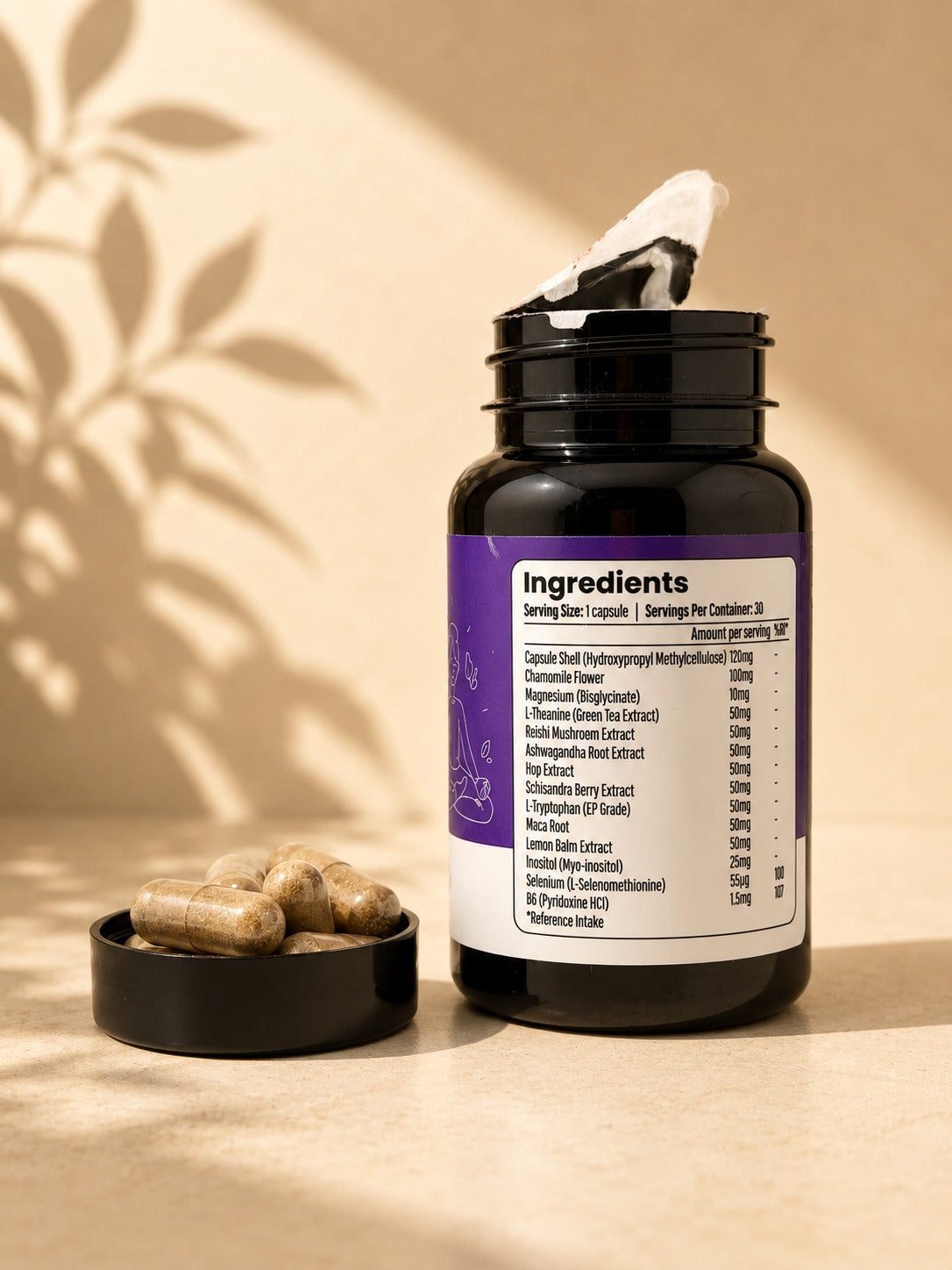 UNWIND Stress Support Supplement 30 Capsules – Ashwagandha, L-Theanine & Magnesium Relaxation Formula | AKESO Health