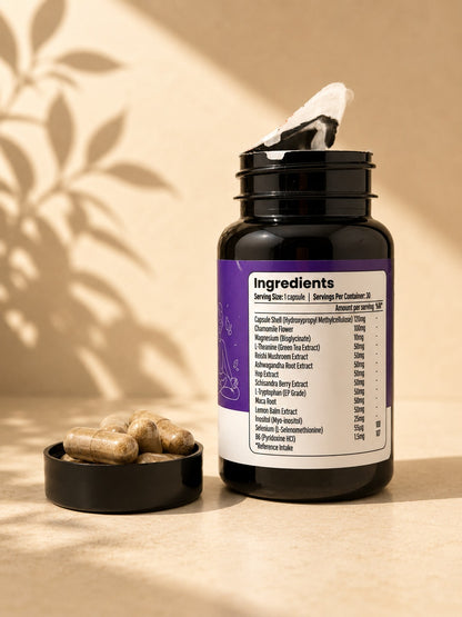 UNWIND Stress Support Supplement 30 Capsules – Ashwagandha, L-Theanine & Magnesium Relaxation Formula | AKESO Health